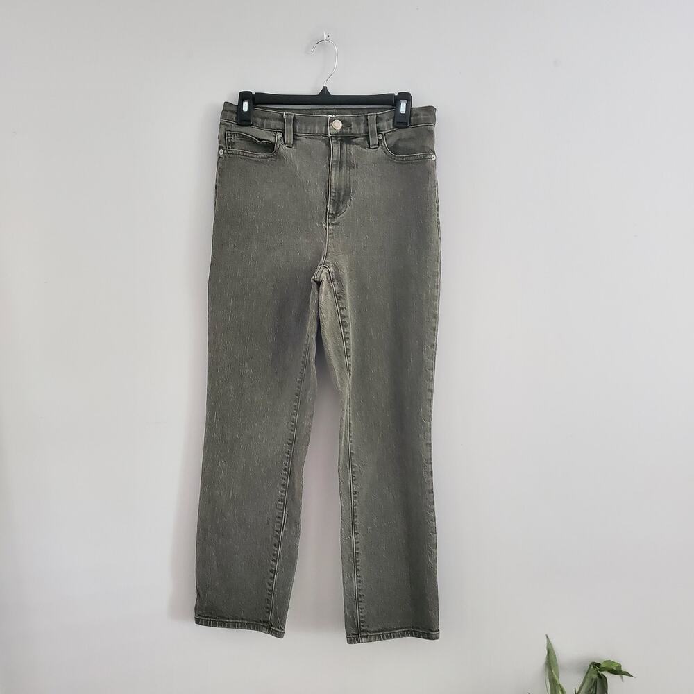 Lands' End Women's Gray Straight Leg Jeans Size 8